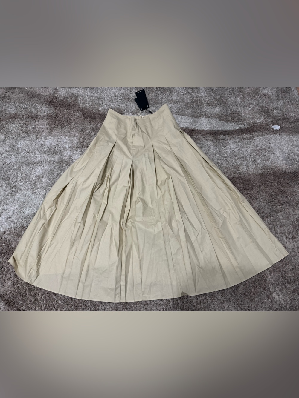 Massimo dutti PLEATED MIDI SKIRT WITH CONTRASTING SASH